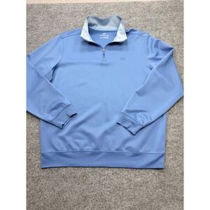 Southern Tide Mens XL Blue Skipjack 1/4 Zip Performance Pullover Sweater Stretch
